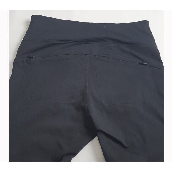 Athleta Track Tux Tight Womens Size Small Black/White Stripe - Picture 11 of 11